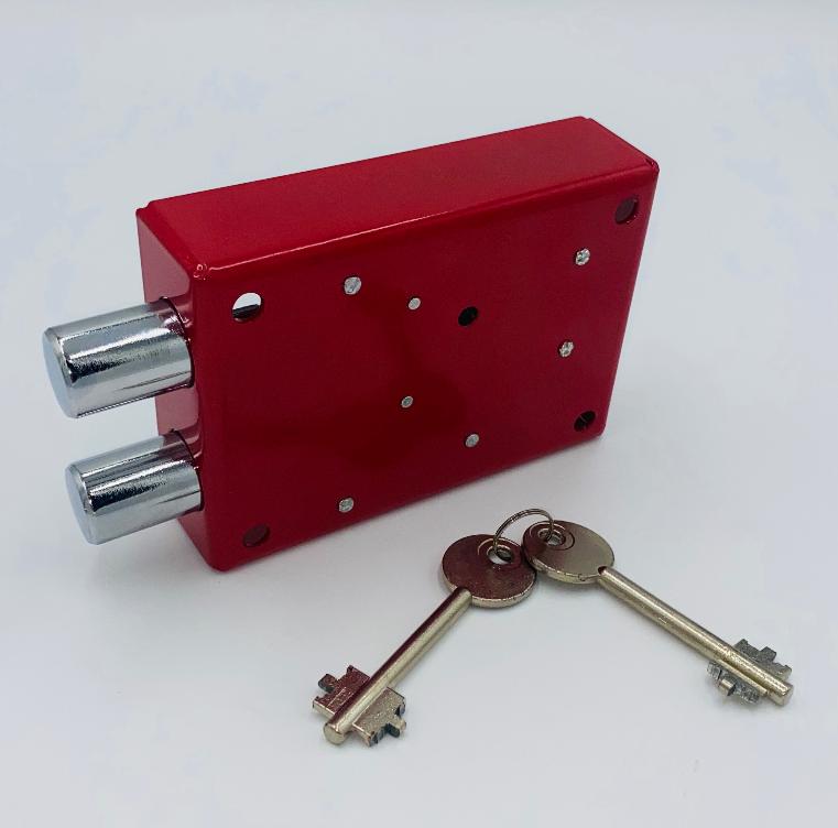 Замок сейфовый KS-206S (красный) 2 кл.020608